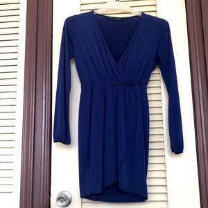 Navy Wrap Dress